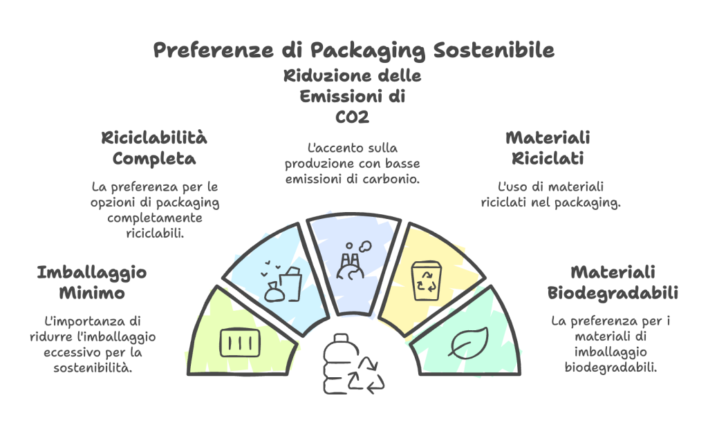 preferenze di packaging sostenibile